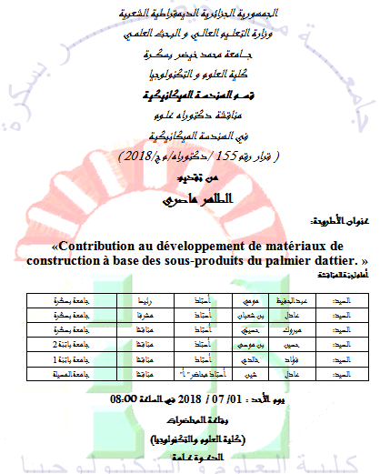 Mr.  MASRI Tahr le 01 juillet 2018 à 08h00