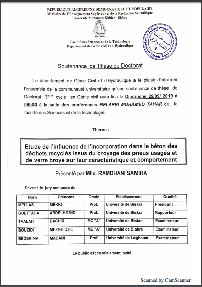 Melle. Ramdhani Samiha at 29 september 2019 at 09h.00