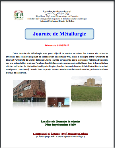 Journée de métallurgie
