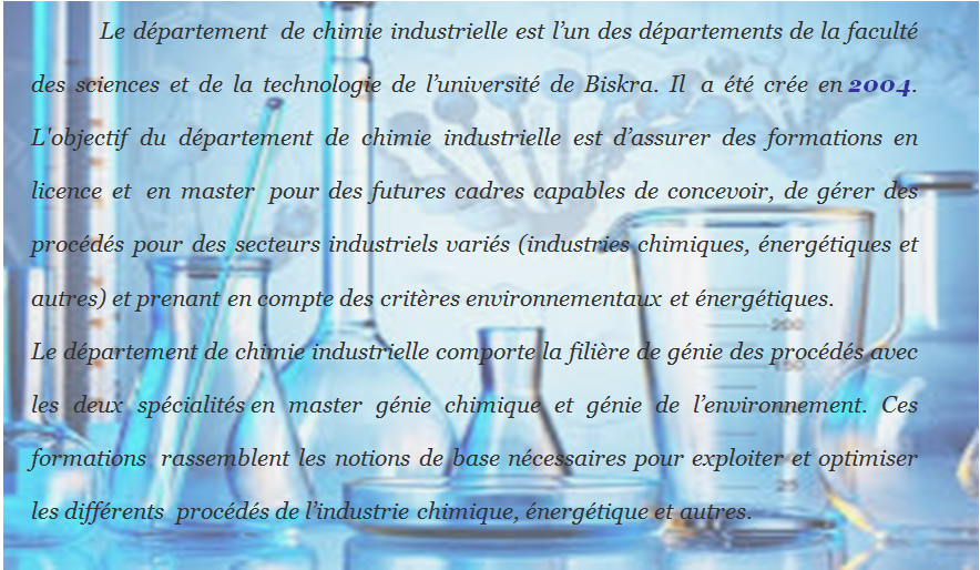 Présentation chimie
