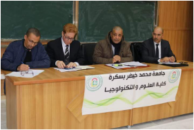 لقاء مدير جامعة بسكرة ونوابه بأساتذة قسم الكيمياء الصناعية