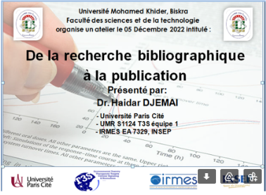 De la recherche bibliographique à la publication