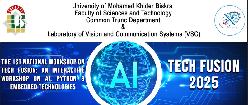 The 1st National Workshop on Tech Fusion: An Interactive Workshop on AI, Python & Embedded Technologies